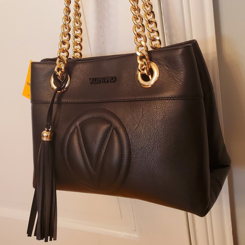 Valentino Handbag BLACK with gold hardware